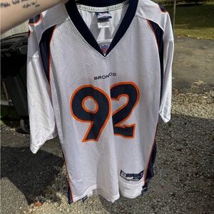 NFL Authentic Reebok Denver Broncos #92 Elvis Dumervil